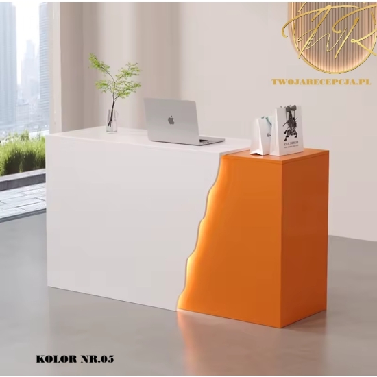 Lada recepcyjna Recepcja Fala 130cm