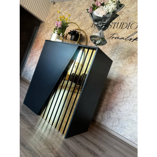 Lada recepcyjna Beauty Lena 70cm czarna