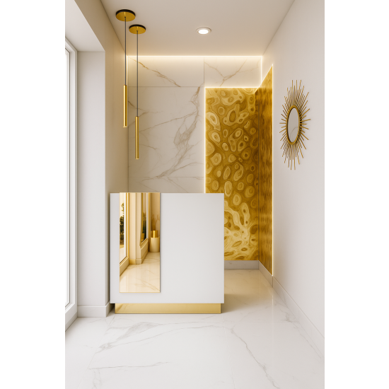 Lada recepcyjna Beauty Butik Salon Lustra